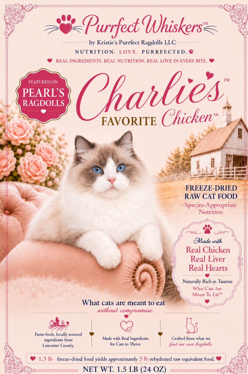 Charlie's Favorite Chicken™ | Purrfect Whiskers™ Freeze-Dried Raw